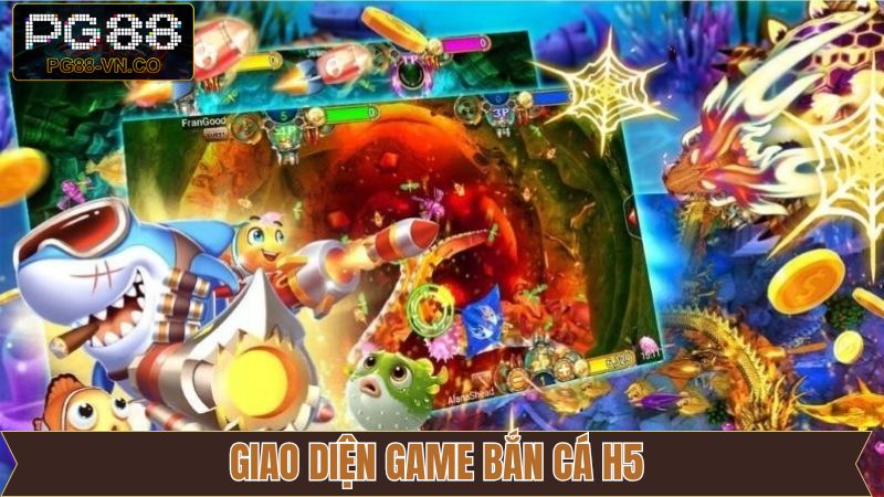 Bắn cá H5 - Siêu Phẩm Đổi Thưởng Được Săn Đón Tại PG88 3 Thiết kế giao diện và âm thanh săn cá sống động