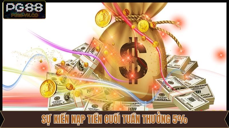 Sự Kiện Nạp Tiền Cuối Tuần Tặng 5% - Ưu Đãi Giới Hạn Của PG88 1 Sự Kiện Nạp Tiền Cuối Tuần Tặng 5% - Ưu Đãi Giới Hạn Của PG88